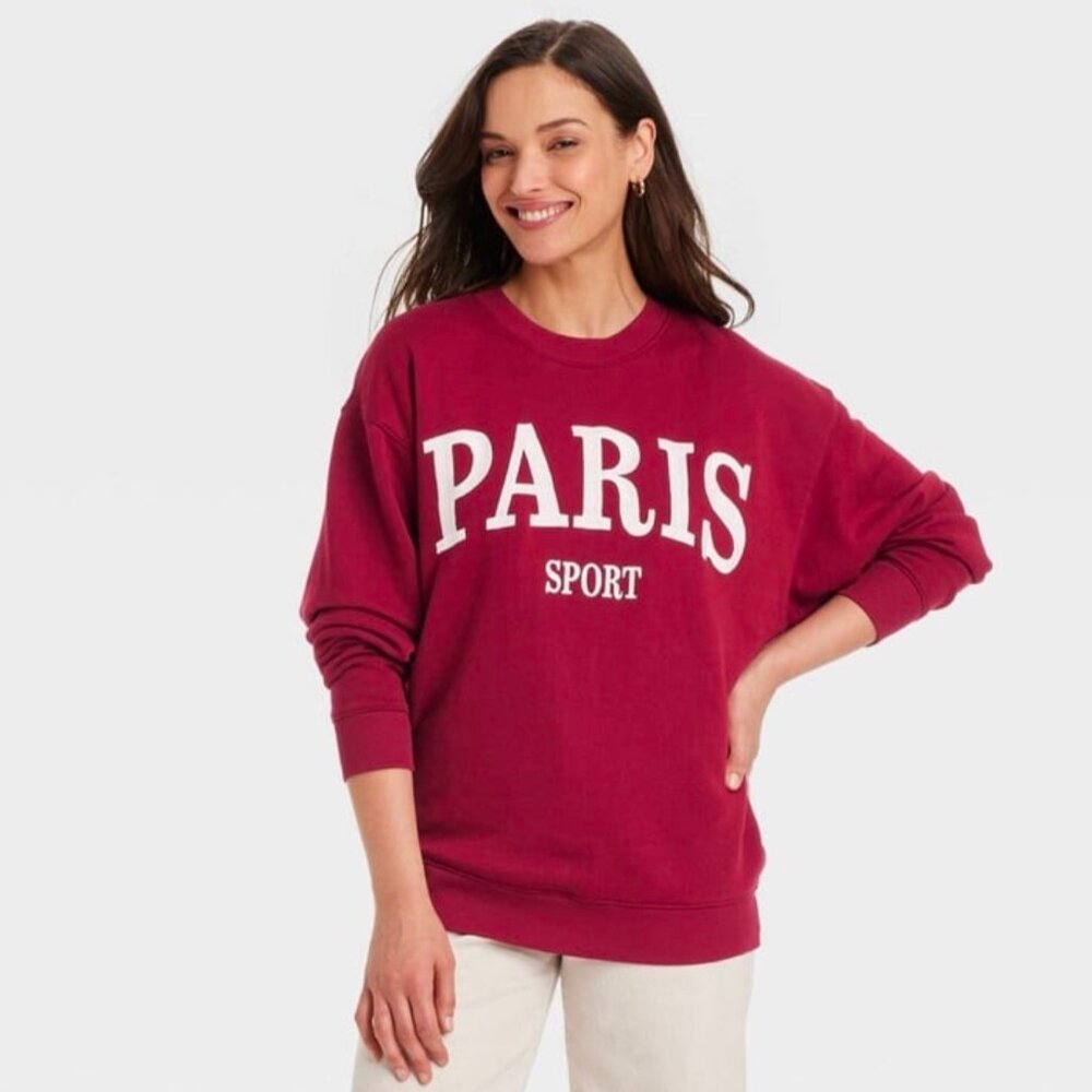 Burgundy Crewneck